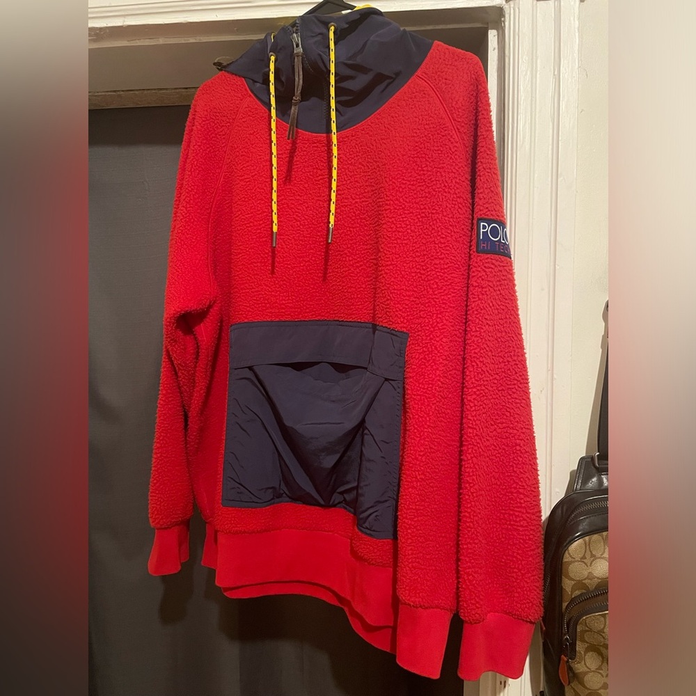 Polo Ralph Lauren Hoodie Fleece Jacket large excellent condition